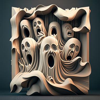 3D модель Игра Святые Призраки Радость (STL)